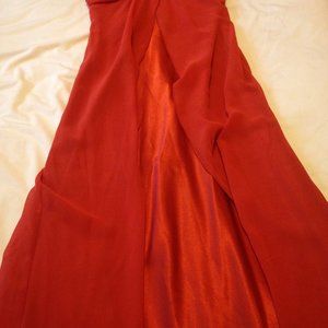 Burnt Orange Prom Dress